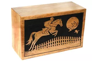 Mangowood Asche Halter Urne Denkmal Andenken Gravur Erwachsene Einäscherung Beerdigung - Bild 1 von 5