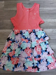 NWOT Gymboree Girls Tropical Breeze Floral Tiered Tank Dress Gem Size 8 (7) - Picture 1 of 2