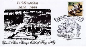 BASEBALL HALL OF FAME, COOPERSTOWN, NY 1999FDC19754 - Picture 1 of 1