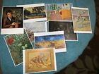 9 Pc Van Gogh Rembrant Postcards