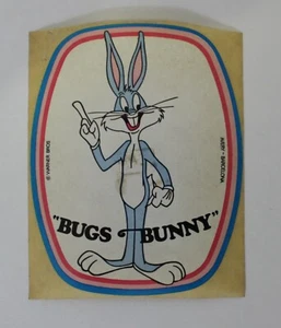 1970s BUGS BUNNY Sticker 8.5 x 7 cm 3.25" x 2.75" Looney Tunes Vintage Spain - Picture 1 of 2