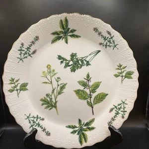 Vintage 1970’s Andrea by Sadek-Herb De Provence-Floral Cake Plate  - Picture 1 of 5