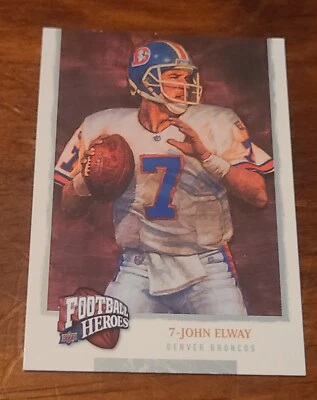 BRONCOS JOHN ELWAY 2008 UPPER DECK FOOTBALL HEROES #231 - Image 1 of 2