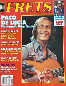 Frets Magazine November 1985 Paco De Lucia Jimmie Rodgers David Holt & More! - Picture 1 of 1