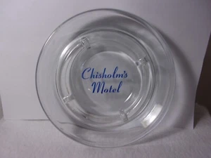 Cenicero Chisholms Motel, vidrio transparente, 6 7/16" x 1" (A2) - Imagen 1 de 4