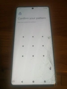 Google Pixel 7 Pro - 128GB - White (Unlocked) - Cracked screen - Afbeelding 1 van 9