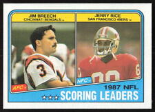 1988 Topps Jim Breech Jerry Rice #218 Bengals 49ers