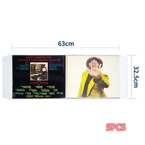 High Quality Extra Thickness PVC Resealable Outer Sleeves for 12'' Single LP Gat - Picture 1 of 13