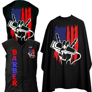 Custom Friseurweste Uniform, Barbershop Stylistenweste, Barberkittel, Haarschnittkittel - Bild 1 von 10