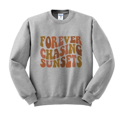 Forever Chasing Sunsets Retro Boho Cuello Redondo Sudadera Todas las Tallas Envío Gratis Foto 1 de 3