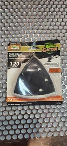 Gator Ultra Power hook & loop sanding sheets 120 Fine 12 pack # 7841 sandpaper - Picture 1 of 2