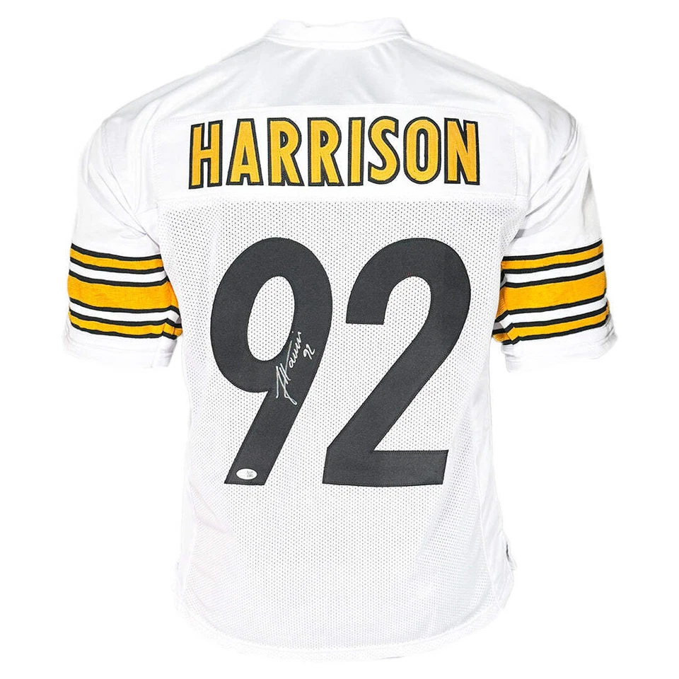 Футболка с автографом Джеймса Харрисона из Питтсбурга белая (JSA) - Изображение 1 из 3