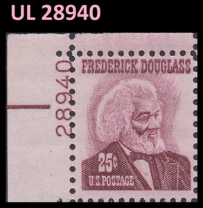 US 1290 Frederick Douglass 25c plate single UL 28940 MNH 1967 - Picture 1 of 1