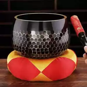 Tibetan Singing Bowl Meditation Massage Sound Healing Instrument Decorative Lot - Picture 1 of 30