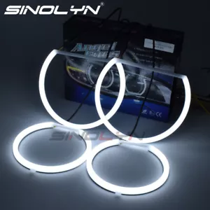 For BMW E53 X5 LED Angel Eyes Rings Cotton Light White Halo Headlight Upgrade - Picture 1 of 10