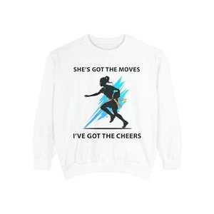 She's Got The Moves I've Got The Cheers Flag Football Sweatshirt - Picture 1 of 7