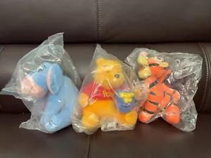 Vintage 1998 Mcdonalds 6" Happy Meal Winnie the Pooh Plush Eeyore Tigger 3PC SET - Picture 1 of 7