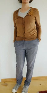 Damen Jäckchen KOOKAI Strick mit Seide + Schleife rostfarben Gr. M/L - Bild 1 von 8