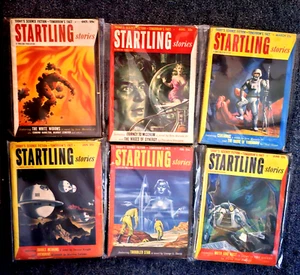 Lot of 6 Startling Stories 1953 Vintage Pulp Science Fiction Very Good Condition - Picture 1 of 2