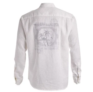 Tommy Bahama 100% Linen Paradise America Breezer Button Down Shirt Men's M White - Picture 1 of 9