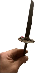 Byzantine Cruciform Iron & Bronze Decorated Knif - Picture 1 of 4