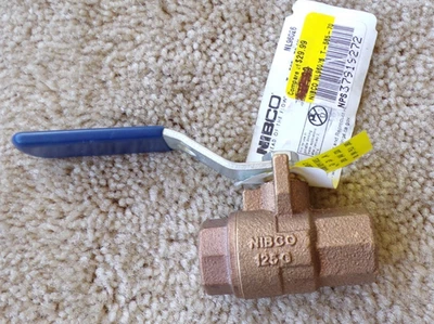 NIBCO T-585-70 - 1/2" FIPT Bronze Ball Valve NL96026; @c21 - Image 1 of 4
