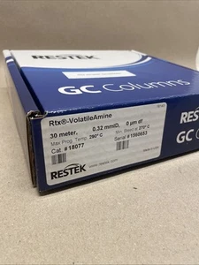 Restek 18477 Rtx-Volatile Amine GC Kapillarsäule 30m, 0,32mm ID 0 μm df - Bild 1 von 5