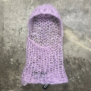 Raf Simons Mohair Balaclava Pink Fuchsia AW21 - Picture 1 of 5