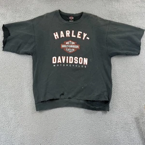 Felpa Harley Davidson vintage uomo XL moto motociclista maniche tagliate anni 90 - Foto 1 di 10