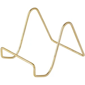 Bard's Plain Gold-toned Wire Easel Stand, 3" H x 3" W x 4.5" D - Picture 1 of 1