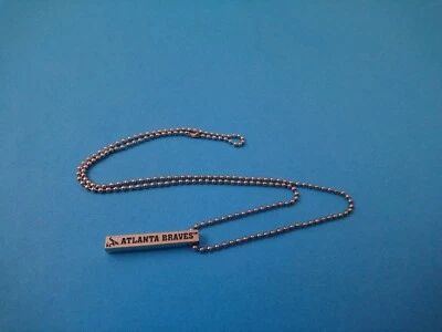 ATLANTA BRAVES MLB LISCENSED BAR NECKLACE (20 inches long) NEW & FACTORY SEALED - Image 1 of 4