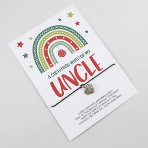 Christmas Eve Wish Bracelet | Uncle Xmas Wish | Stocking Filler | Xmas Eve Box - Picture 1 of 12