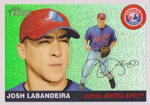 2004 Topps Heritage Baseball Chrome Refractors #68 Josh Labandeira 431/555 Expos