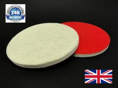 150mm 6 " / 10mm Felt Polishing Pads Discs Glass Metal Polish Buffing Pack of 2 - Image 1 of 3