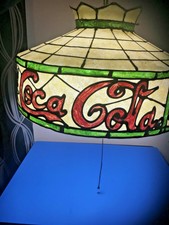 tiffany style coca cola hanging lamp