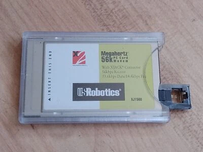 ✅US Robotics Megahertz 56k PC Card Modem XJACK – Modell XJ1560 - Bild 1 von 2