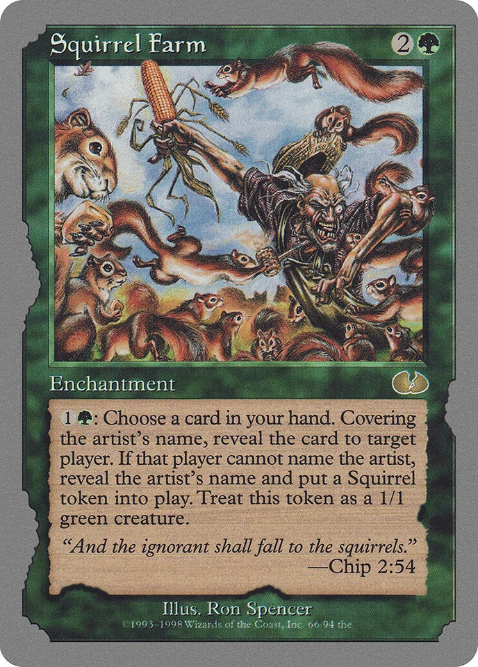 Squirrel Farm Unglued NM Green Rare MAGIC THE GATHERING MTG CARD ABUGames - Image 1 of 1
