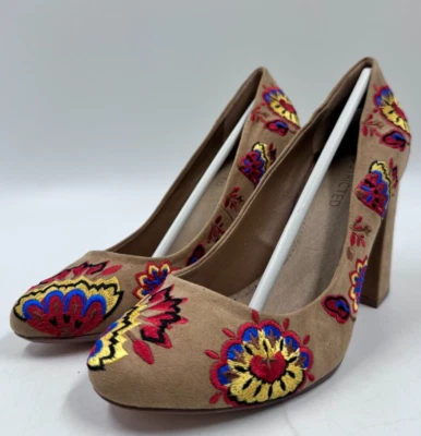 Zapatos de salón para mujer Big Island sin cordones bordados con caramelo superior restringidos talla 10 Foto 1 de 4