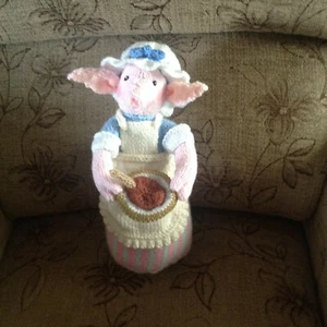 Brand new hand knitted "Rosie Sowerby" 10 1/2" high - Picture 1 of 2