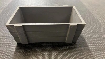 Home Storage Grey Wooden Crates Shelve Display Gift Hampers Small FREE SHIPPING - Image 1 of 4