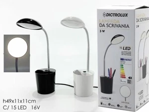 Lampada da scrivania 15led con portapenne 5 Watt - Foto 1 di 3