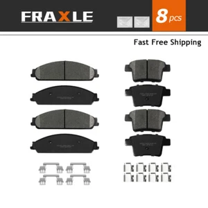 Front & Rear Ceramic Brake Pad Set For Ford Freestyle 2005 2006 2007 W/Hardware - Picture 1 of 8