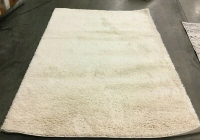 IVORY 5'-3" X 7'-6" Back Stain Rug, Reduced Price 1172637818 SG151-1212-5 - Image 1 of 4