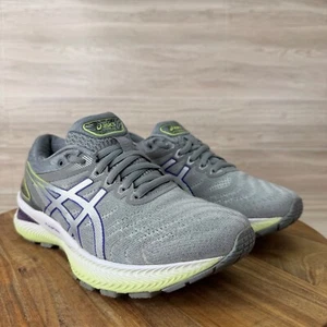 Zapatilla deportiva Asics Gel-Nimbus 22 para mujer talla 6 tejida para correr 1012A587 gris con cordones usada en excelente estado - Imagen 1 de 9