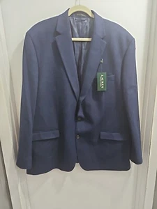 Abrigo deportivo para hombre Lauren Ralph Lauren lana seda mezcla cachemir talla 50 largo azul - Imagen 1 de 11