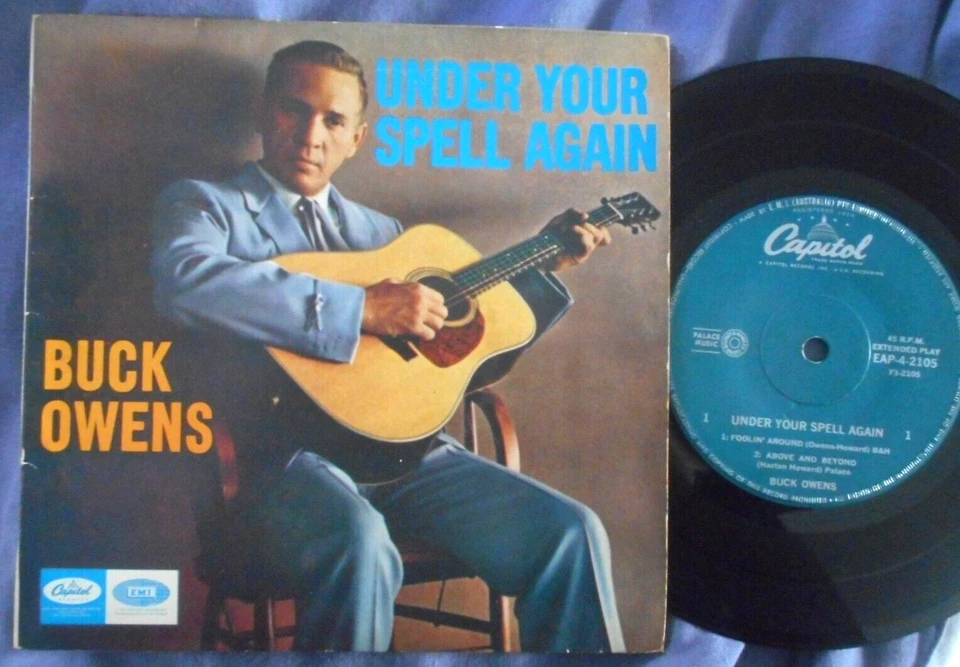 BUCK OWENS Under Your Spell Again EP * Very RARE ~ CAPITOL AUSTRALIA*  7 NM! - Image 1 of 3