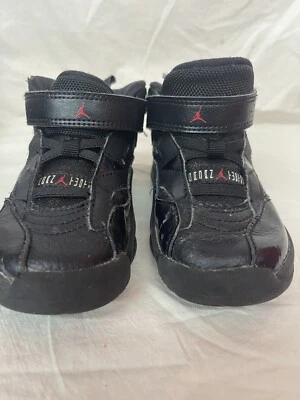 Jordan Flight Sneakers Size 8c Boys Bred Black Red Toddler Kids Shoes Athletic - Image 1 of 4