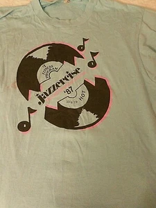 Vintage Jazzercise Tee VTG T-Shirt 87 size Large fitness fun happy - Picture 1 of 8