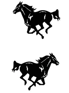 2 RV TRUCK HORSE TRAILER CAMPER DECALS GRAPHICS - Picture 1 of 2