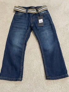 Steve’s Jeans Kids Slim Straight 3T New With Tags Denim W Belt MSRP $46 - Picture 1 of 5